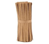 La cordeline 1000 Liens Twist torsadés Papier Kraft + Fil métal 15cm pour Sacs, sachets, Serre-câble