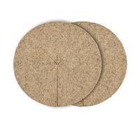La cordeline 2 Disques Paillage Naturel 30cm en Chanvre 600g/m²Lot de 2 - Protection Mauvaises Herbes Protection hivernale, Naturelle