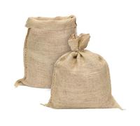 La Cordeline 2 Sacs Toile de Jute Naturelle 30 x 39 cm - Sac Réutilisable pour le stockage, Conservation, rangement Jardin, Cuisine, Déco