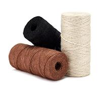 La Cordeline 3 Ficelles Jute 2mm 3 x ±160m - Coloris Noir, Blanc, Marron - Ficelle Jardin, déco, Emballage