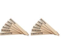 La Cordeline 6 Etiquettes avec Marquage Plante Aromatique 18 x 0.2cm x 2 cm, S/Sachet, Etiquettes, Bois, 18 x 0.2cm x 2 cm, ETBMPA (Lot de 2)