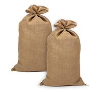 La Cordeline ACJN28PAL-L2 Lot 2 Sacs Pommes de terre Toile de Jute 60x105 cm, 305 gr/m2, 50kg Naturel