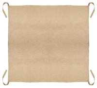 La cordeline Bâche déchets Verts 190 x 190 cm en Toile de Jute Naturel renforcée 442 g/m² - Épaisse et Résistante - avec Poignées - Bâche Ramassage Déchets Verts, de récolte.