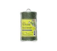 La Cordeline Cjn23V Ficelle Vigne En Jute Naturel (Vert) Ø 1,4 Mm- Armée Fil Acier - Longueur 190 M