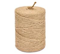 La Cordeline Ficelle de Jute 3mm 100 Mètres, Corde 100% Naturelle en Bobine pour Jardinage et Décoration, Brun