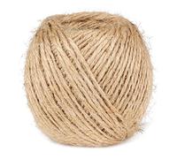 La Cordeline Ficelle Jute Naturel 2mm 75 mètres -Idéal au Jardin pour Lier, tuteurer Les Plantes, en déco, Ficelle Emballage, Loisirs créatifs.., Brun