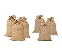 La Cordeline Lot 3 Sacs Pommes de terre Toile Jute 51 x 79 cm, 215 gr/m2, 25kg - ACJN28PA-L3 Naturel & Lot 3 Sacs Toile de Jute, 42 x 70 cm, 220 gr/m2, 15kg -La Cordeline ACJN4270-L3 Naturel