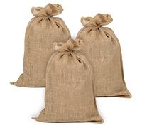 La Cordeline Lot 3 Sacs Toile de Jute Naturelle 42 x 70 cm - 220 gr/m2 - Usage Jardin et Stockage 15kg