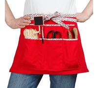 La Cordeline Mixte Tablier de jardin court rouge liberty, Rouge, 2x64x34 cm EU