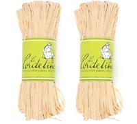 La Cordeline Raphia Naturel 50 gr Lien Naturel pour vos plantes, Décoration, Bricolage, DIY (Lot de 2)