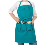 La Cordeline Tablier Long en Coton Épais 400g/m² - 5 Poches Renforcées, Lavable Taille Unique - Jardinage, Bricolage, Cuisine