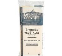 La Corvette Éponge Végétale, Lot de 3 - 3 pièces