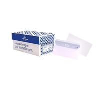 La Couronne 62115 Enveloppe Dl 110 x 220 mm 90 g sans Fenêtre Bande Adhésive Fond Boîte de 200 Blanc