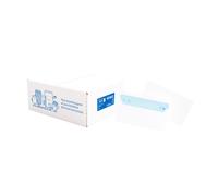 La Couronne Enveloppe blanche DL 110 x 220 mm 80g - Sans fenêtre - autocollante - Lot de 500