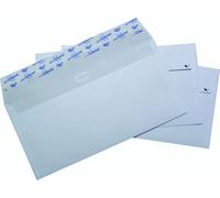 La Couronne Enveloppe blanche Premium DL 110 x 220 mm 90g sans fenêtre - autocollante bande protectrice - Lot de 500