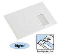 La Couronne Pochette C4 229 x 324 mm 90g fenêtre 50 x 110 mm - autocollante bande protectrice - Lot de 50