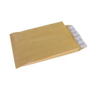 La Couronne Pochette kraft armé brun PEFC C5 - 162 x 229 mm 90g sans fenêtre - Soufflet 3 cm - Autocollante bande protectrice - Lot de 200