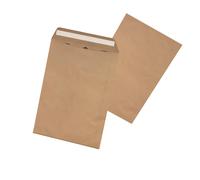 La Couronne Pochette kraft brun Adour B5 176 x 250 mm 90g sans fenêtre - autocollante bande protectrice - Lot de 500