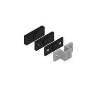LA CROISEE DS Plaque de gâche haute avec cales aluminium DS6812-008