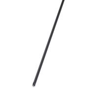 La Croisée DS, Tringle Noire pour crémone, Tringle aluminium, Diam 11,7 x 11,7 mm, Longueur 2,50 m, Avec pions de glissement, une tringle spécialement conçue pour être utilisée avec une crémone