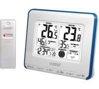 La Crosse Technology Station météo WS6812 – Phases de Lune et alertes de température – Blanc/Bleu