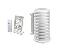 La Crosse Technology La Crosse Technology-WS6819 Prévision & TFA Dostmann Housse de Protection pour émetteur extérieur, 98.1114.02, Facile à Monter, Blanc 10,2 x 9,5 x 17,5 cm