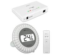 La Crosse Technology - MA11703 Kit piscine avec passerelle, capteur thermo/hygro et capteur flottant de piscine - Blanc