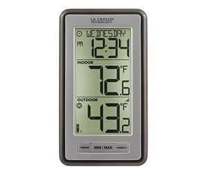 La Crosse Technology Thermomètre numérique intérieur/extérieur WS-9160U-IT Titianium