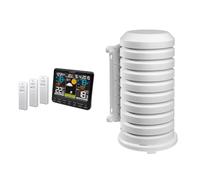La Crosse Technology WS6825BL 2 Station Météo, Noir & Coque pour article émetteur TFA Dostmann 98.1114.02, blanc, 10,2 x 9,5 x 17,5 cm