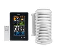La Crosse Technology WS6835 Station Météo Colorée avec Phases de Lune - Noir & Coque pour article & metteur TFA Dostmann 98.1114.02, blanc, 10,2x 9,5 x 17,5 cm