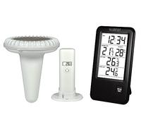 La Crosse Technology WS9068 Station de température avec sonde pour piscine - Ecran Français - Noir