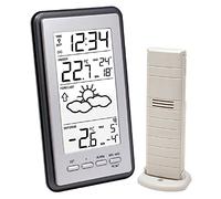 La Crosse Technology WS9130 Station météo avec Températures Intérieur/Extérieur - Gris Métallique