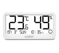 La Crosse Technology - WT136 Station thermo/hygro avec date et indicateur de confort - Blanc Blanc G