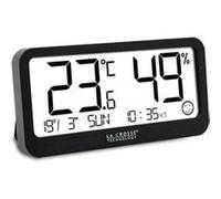 La Crosse Technology - WT136 Station thermo/hygro avec date et indicateur de confort - Noir Noir G