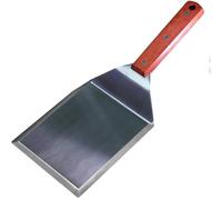 La Cuisine Spatule extra large en acier inoxydable avec poignée en bois pour barbecue, plaque de cuisson à dessus plat, Blackstone, barbecue, crêpes, hamburgers, tourneur à hamburger, robuste 12,7 x