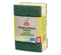 La Droguerie écologique - 2 Eponges Grattantes Eco Vertes - Vendu par unité