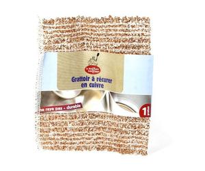LA DROGUERIE ÉCOLOGIQUE - Grattoir à récurer en cuivre 1 unité