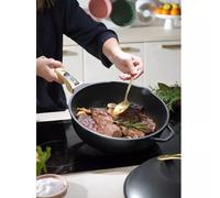 La Fabuleuse Poêle Sauteuse Casserole Cocotte Cookut 28 cm - Noir Météore