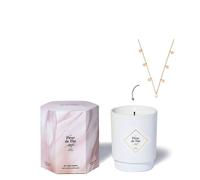 La Fleur de Thé Bougie Freesia avec Bijou - Collier Or - 250g