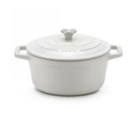 Iena22 cocotte en fonte beige 22cm