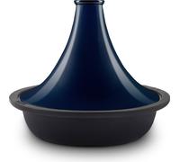 La Fonderie 1890 Tajine en fonte émaillée TINGHIR, Bol en fonte, Couvercle en fonte émaillée, Tajines et couscous, Capacité 2,5 L, Bleu