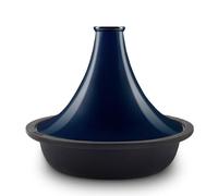 La Fonderie 1890 Tajine en fonte émaillée TINGHIR, Bol en fonte, Couvercle en fonte émaillée, Tajines et couscous, Capacité 2,5 L, Bleu