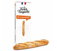 La French Baguette - Kit Do it Yourself pour faire une baguette française maison, préparation pain à offrir avec farine, levure et papier sulfurisé, idée cadeau souvenir de France