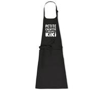 La French Touch Tablier homme humour Petite calvitie, gros kiki - 100% coton bio - Confectionné en France - Cadeau Anniversaire Chauve Humour original rigolo