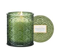 LA JOLIE MUSE Bougie Parfumée à la Grenade & au Pin, Cire Naturelle, 55 Heures de Combustion, Bocal en Verre pour Cadeau et Décoration d'Intérieur, 230g
