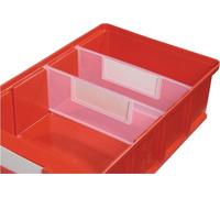 LA-KA-PE 25x Cloison pour bac de rayonnage L 186 mm - VKB/TR 186 - 25