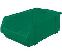 LA KA PE Bac à bec taille 1 vert longueur 500 / 450 x largeur 300 x hauteur 180mm en polystyrène empilable - LK1