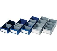 LA KA PE Bac de stockage pour rayonnage gris longueur 400 x largeur 160 x hauteur 100mm - MB 400- 160