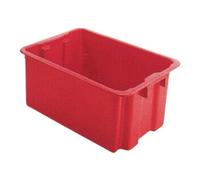 LA-KA-PE Bacs gerbables-emboîtables PP bleu L650xl450xH280mm LA-KA-PE Quantité:1