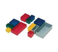 LA-KA-PE Boîte compartimentable 162 x 108 x 63 mm rouge PS p. tiroirs et boîtes assorties Quantité:25